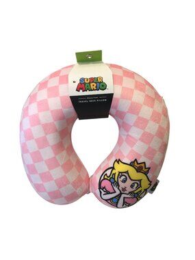 NINTENDO SUPER MARIO PRINCESS PEACH Memory Foam Travel Neck Pillow